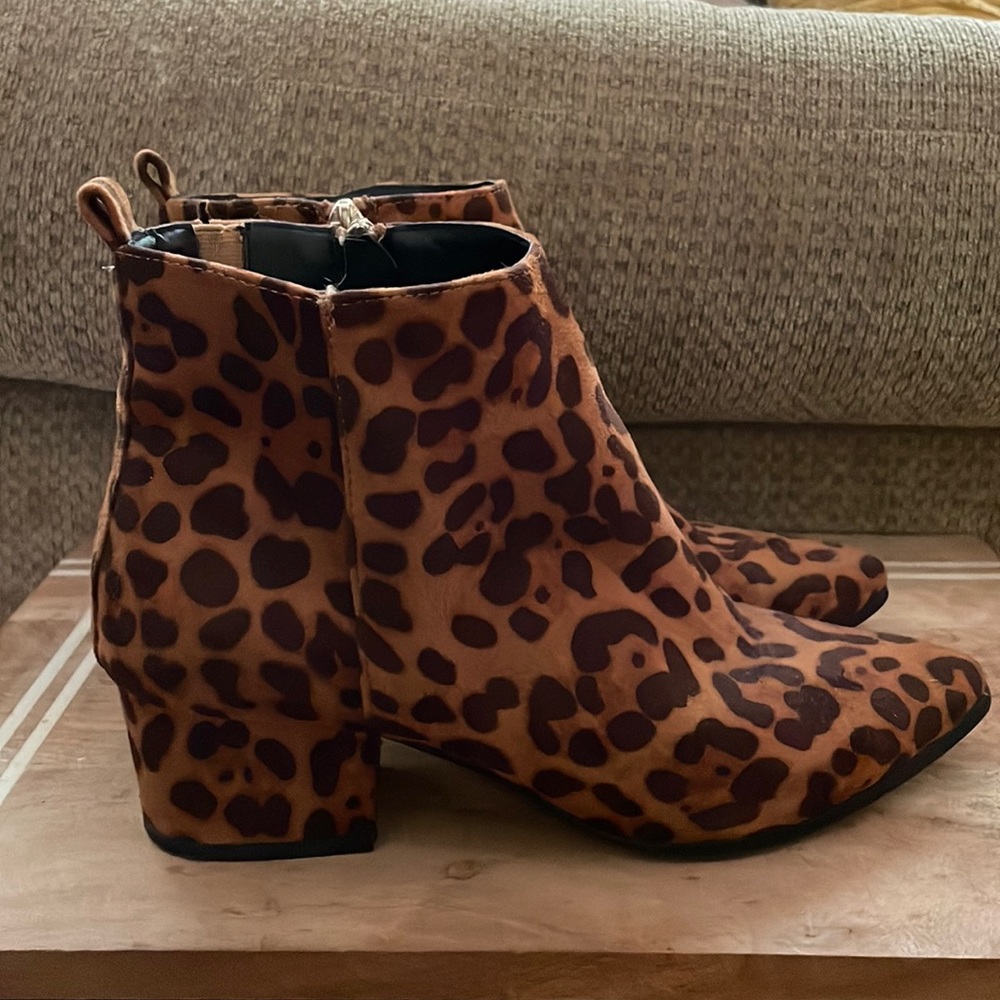 Leopard booties